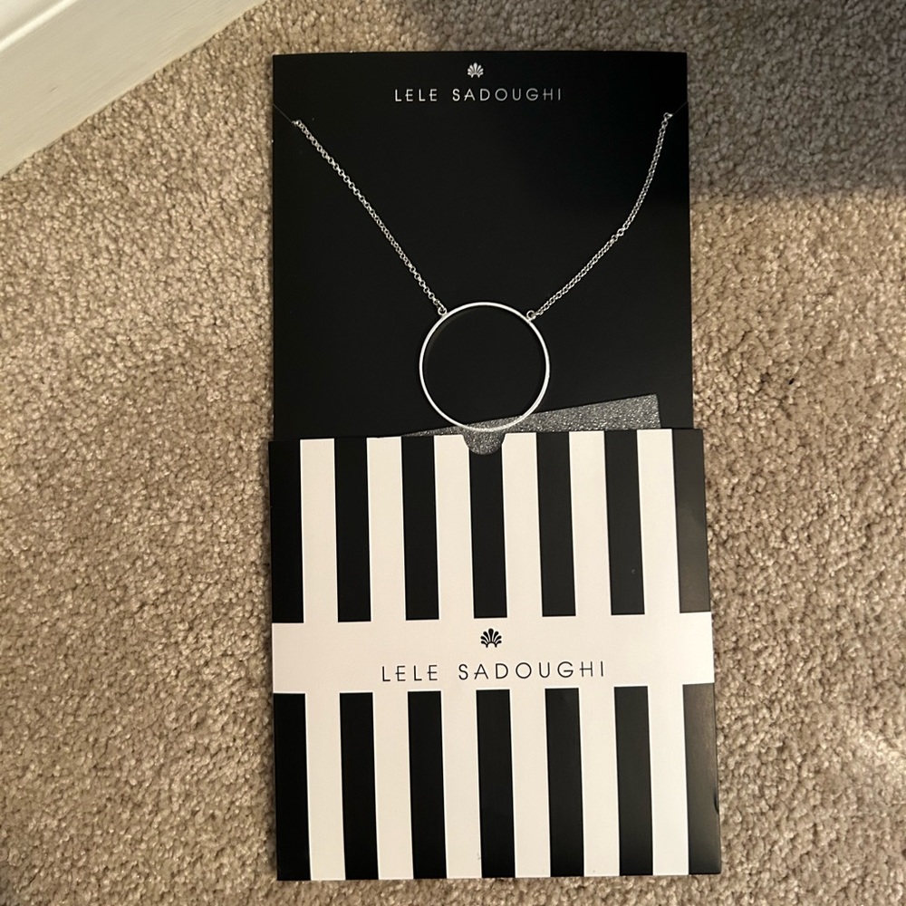 Circle Silver Necklace